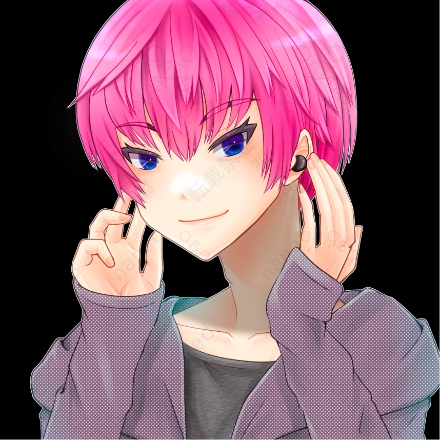 【背景差分7種】男性アイコン