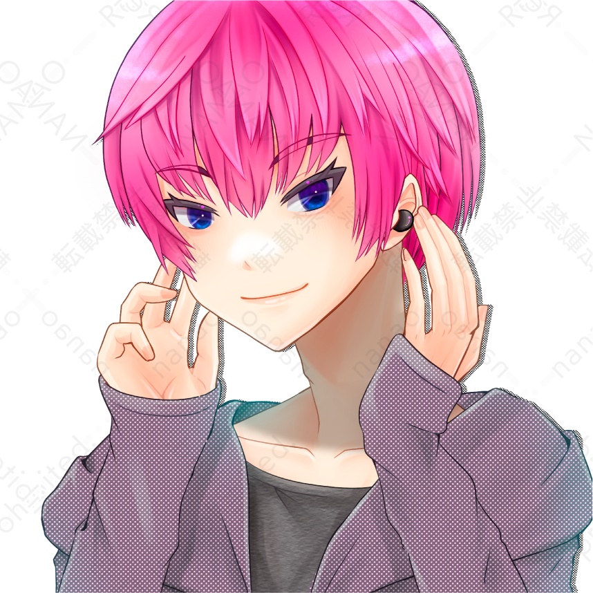 【背景差分7種】男性アイコン