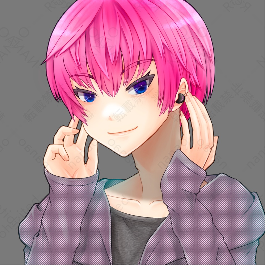 【背景差分7種】男性アイコン