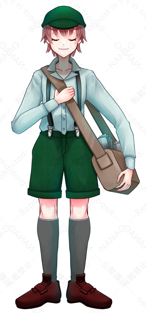 【表情差分10種】新聞売りの少年の立ち絵