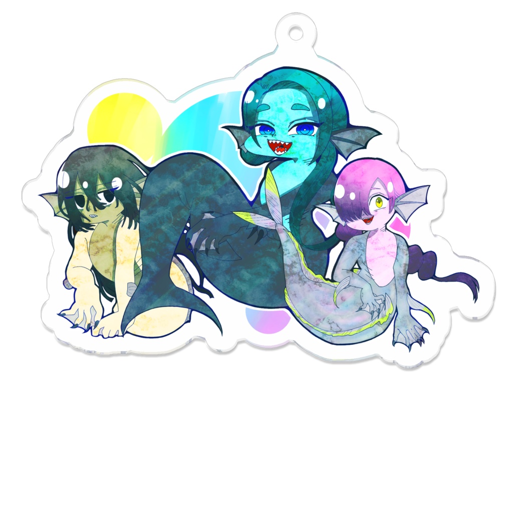 人魚のアクリルキーホルダー