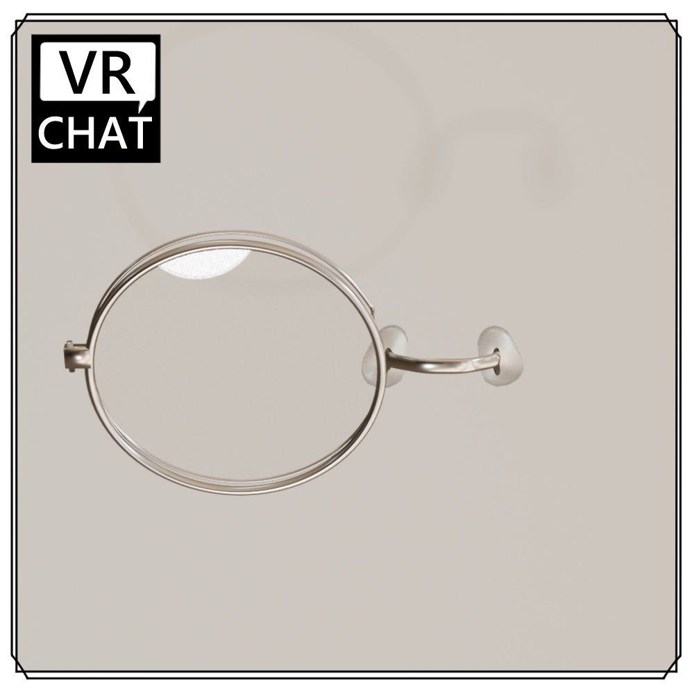 【VRchat想定】モノクル・メガネ【小物/アクセサリー】