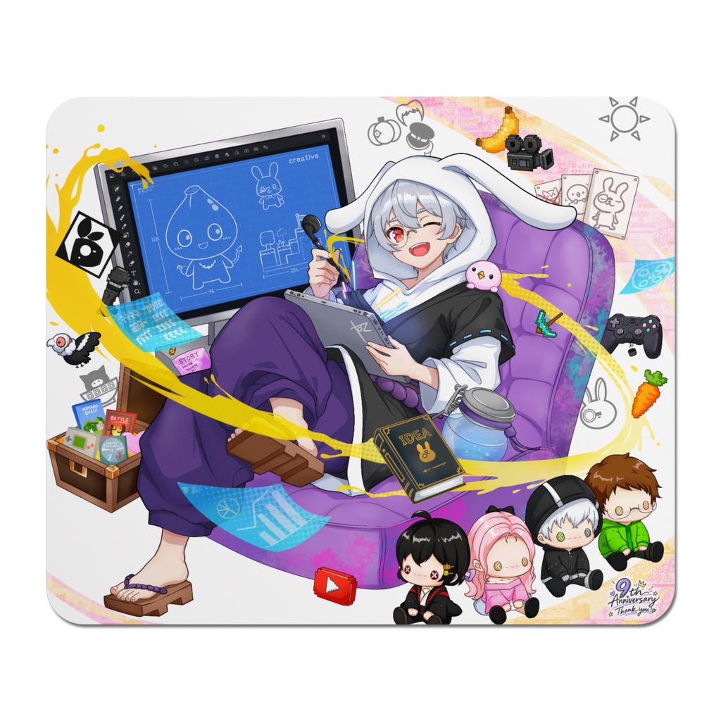 マヤもち9周年マウスパッド