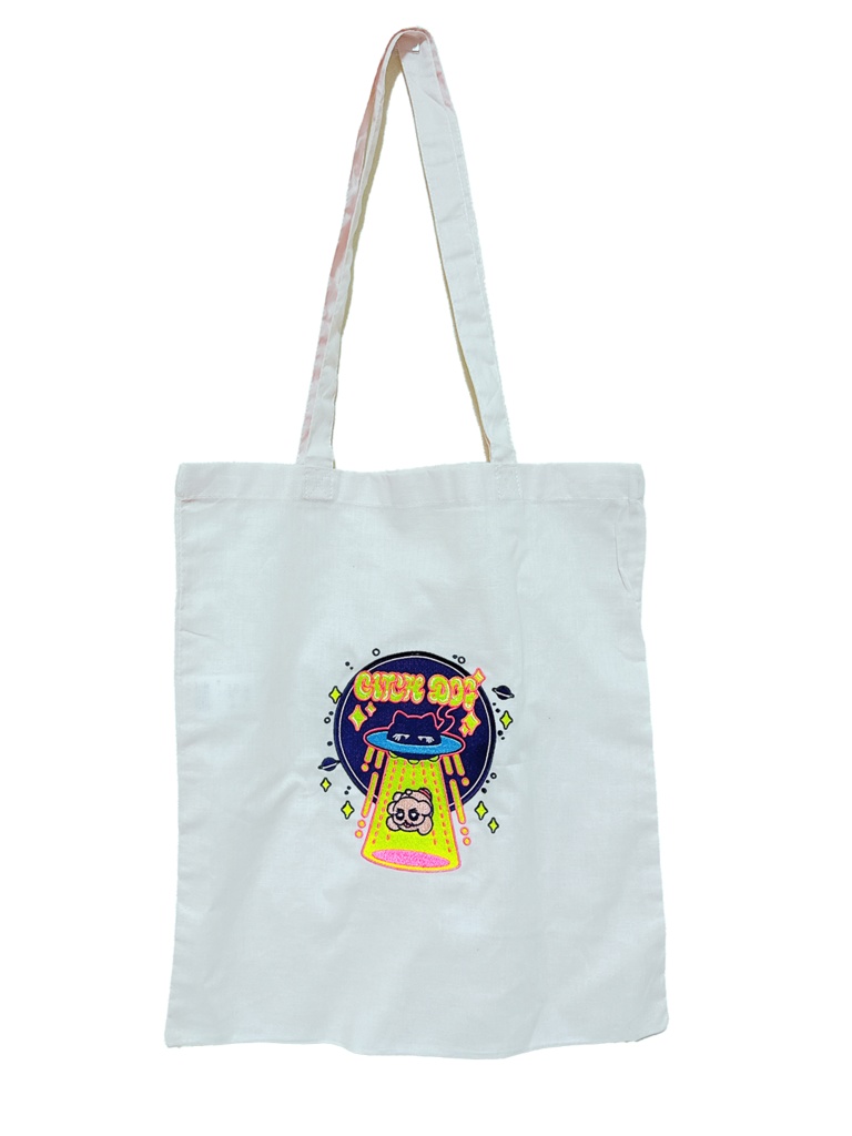 流三ぬい刺繍トートバッグ