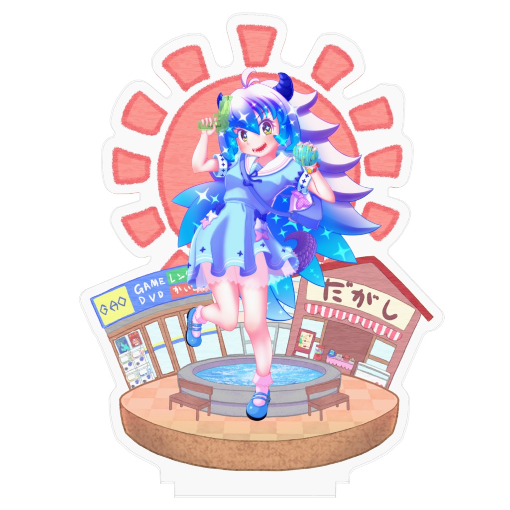 竜山峠るりるら ハッピーハッピーサマー! キービジュアル アクリルフィギュア