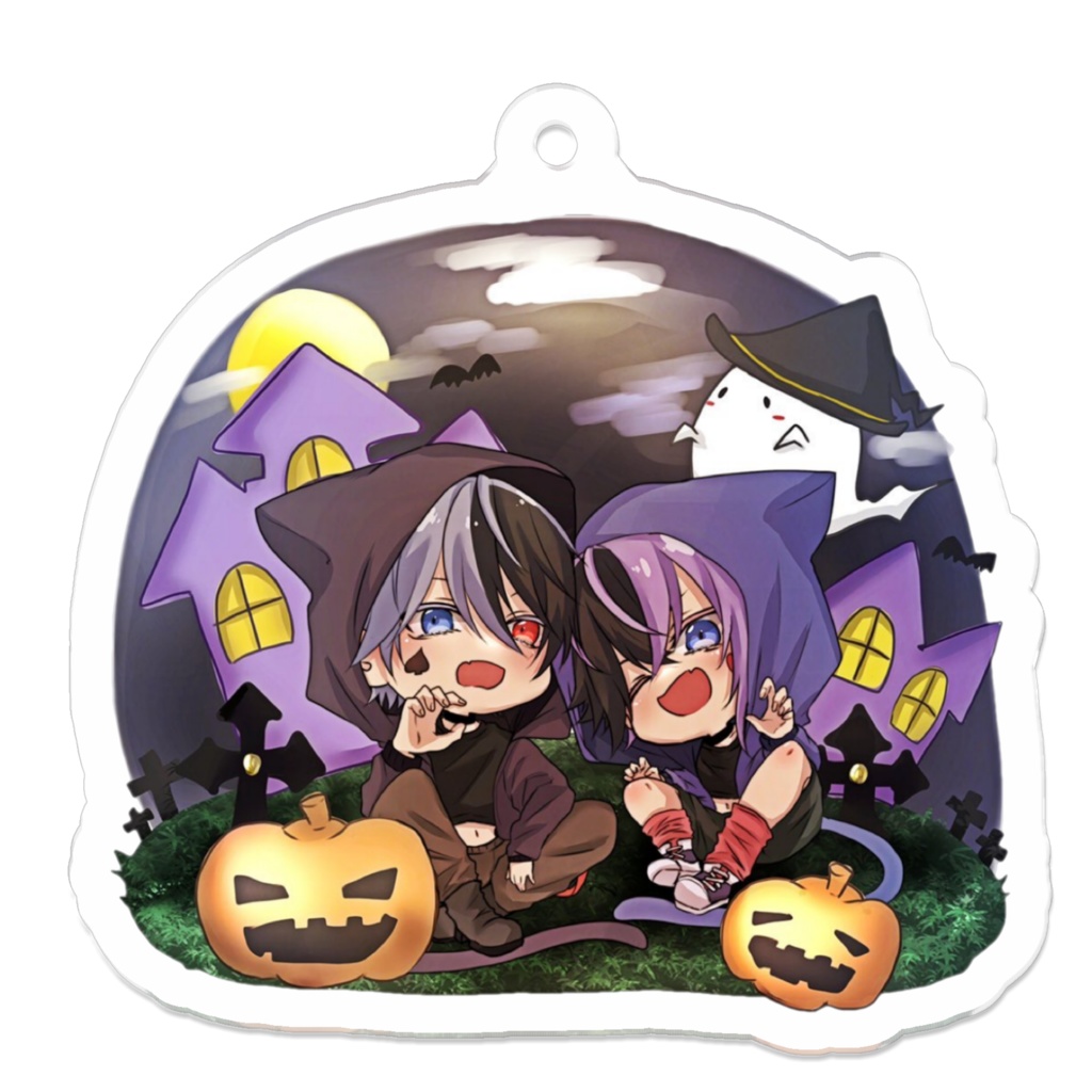 柚×雪 ハロウィンアクキー