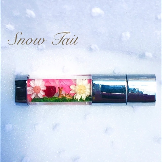 ハンドメイド:森の座り鹿USBメモリ