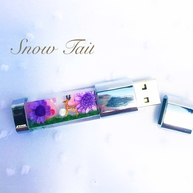 ハンドメイド:森の鹿さんUSBメモリ