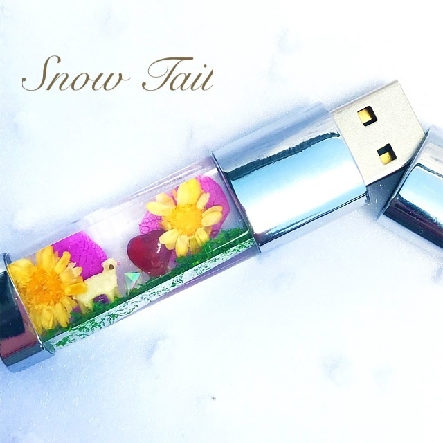 ハンドメイド:森の羊さんUSBメモリ