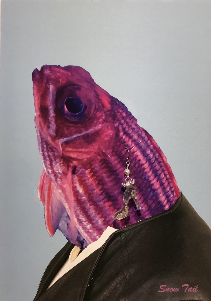 ピアス試着例C Tシャツ