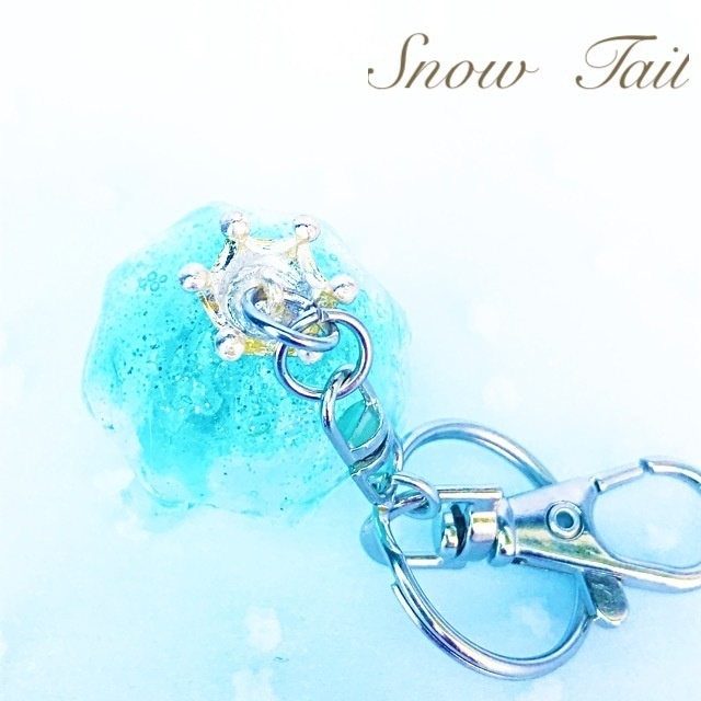 ハンドメイド:海月のチャーム(ブルー)