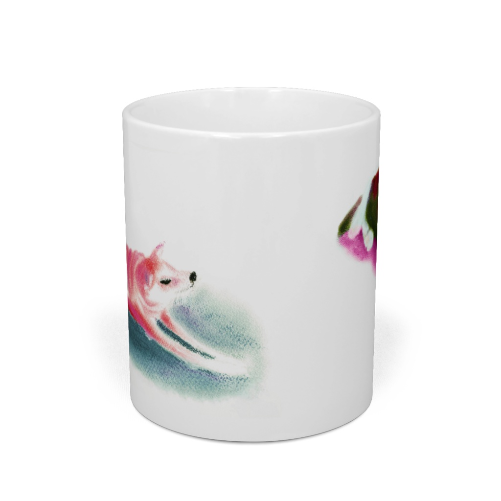 のんびりわんにゃんマグカップ