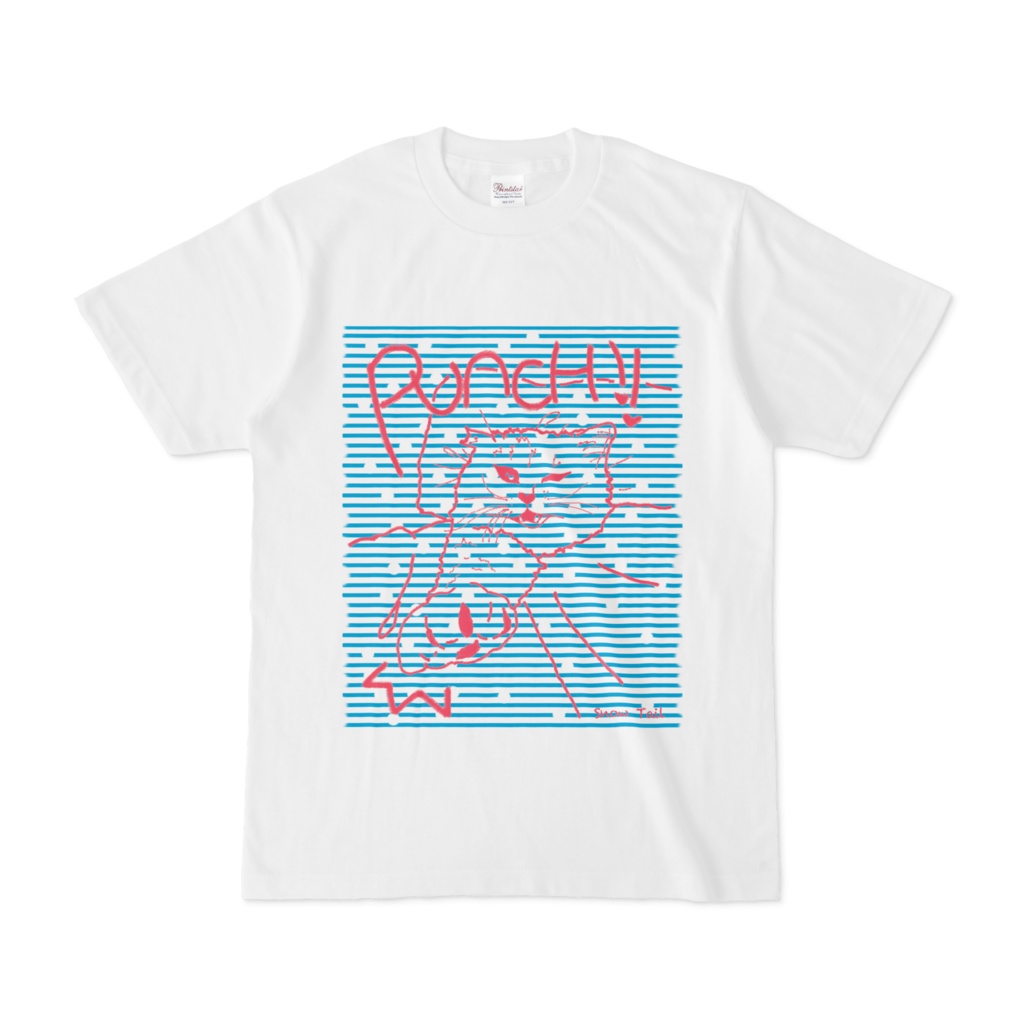 布団の中から猫パンチTシャツ