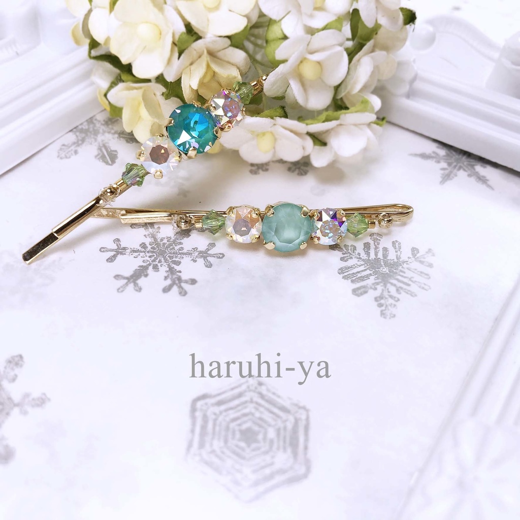 Flower bloom・翡翠葛・ヘアピン