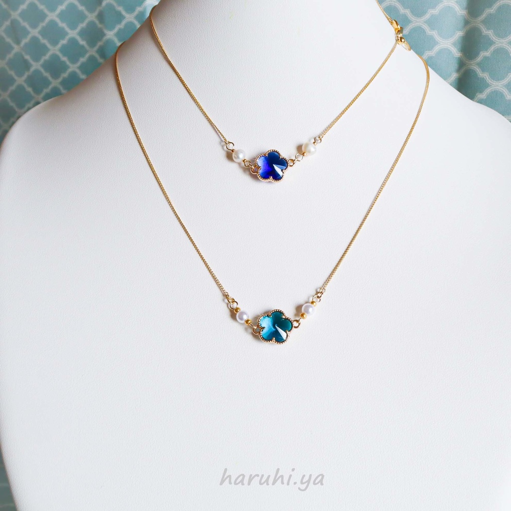 アクアブルーの花を摘んで ネックレス Haruhi Ya Booth