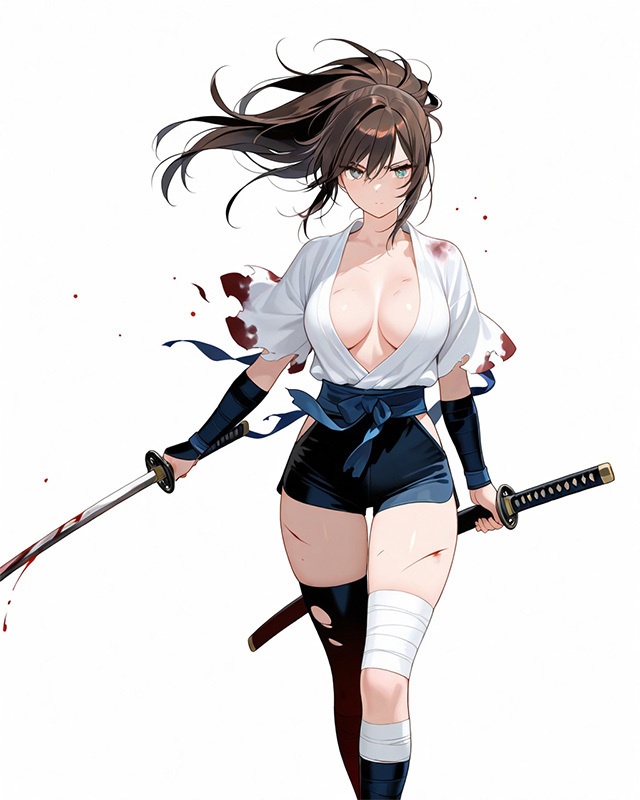 動きのある戦国女性武将【立ち絵素材】無料版+有料版