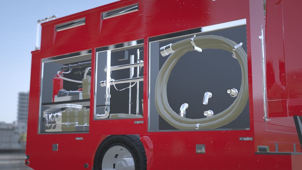 ISUZU foward 2t水槽付ポンプ車