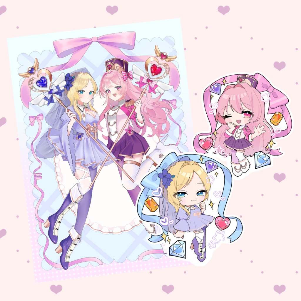 魔法少女ポストカード&ステッカーセット