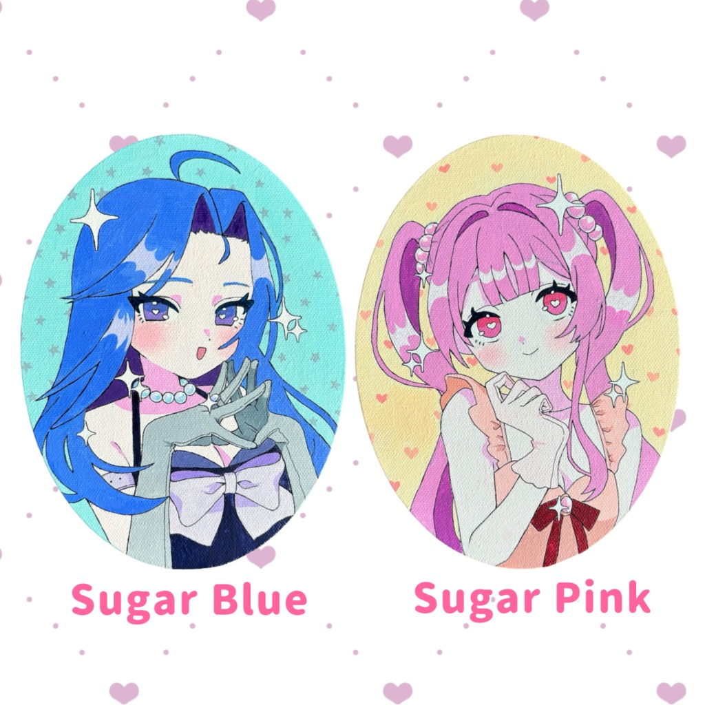 キラキラ魔法少女原画