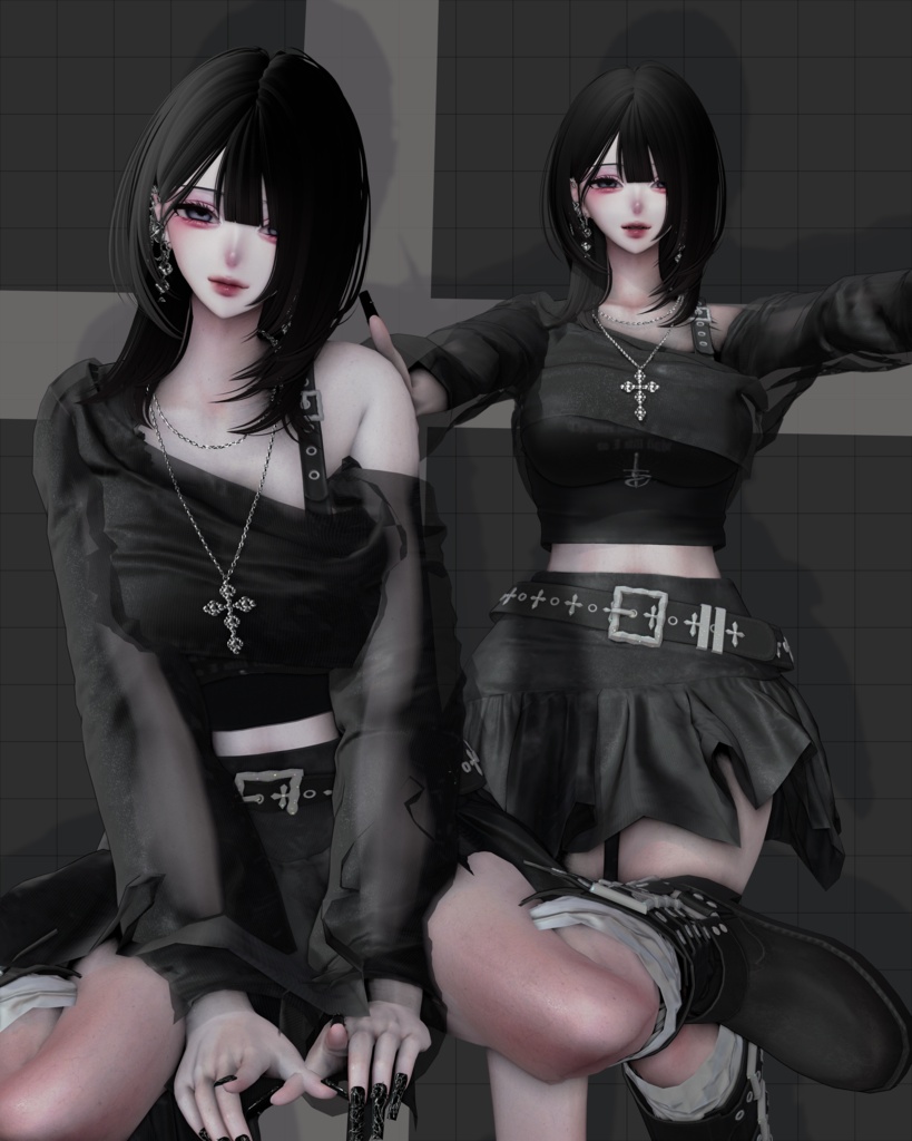 VRChat unity向けポーズアニメーション ver1