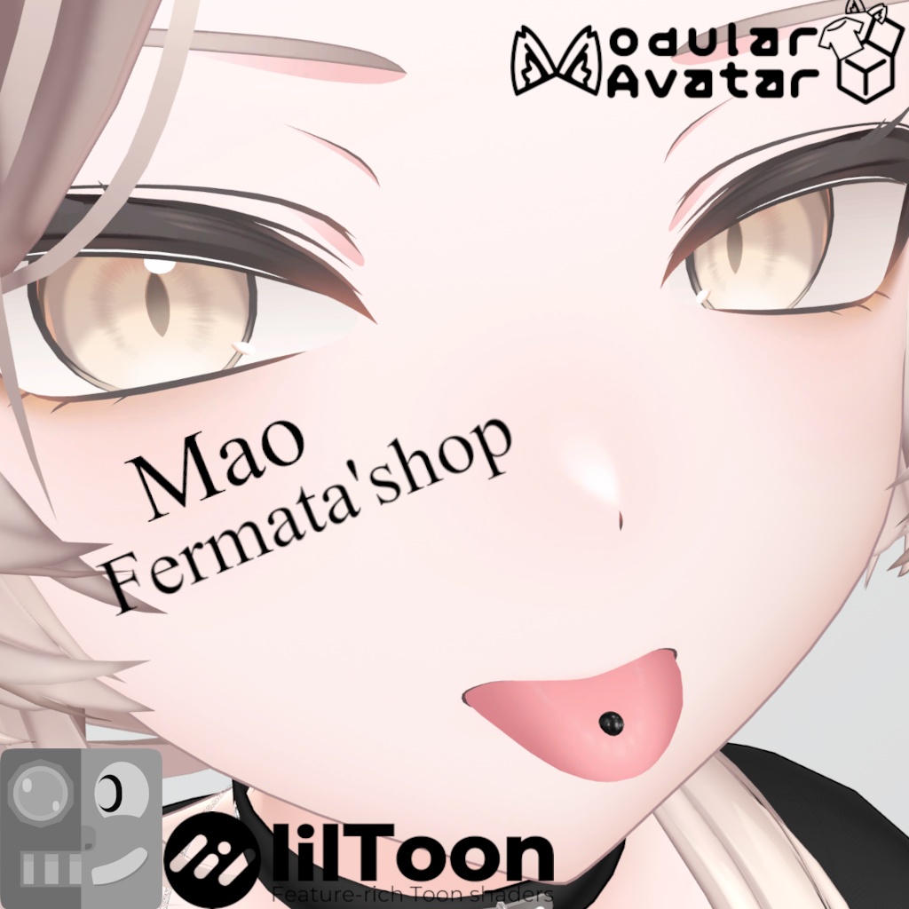 FaceTracking tongue piercing【6 Avatars】