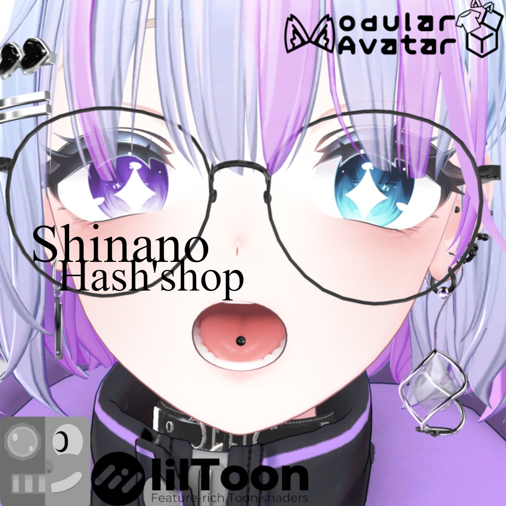FaceTracking tongue piercing【6 Avatars】