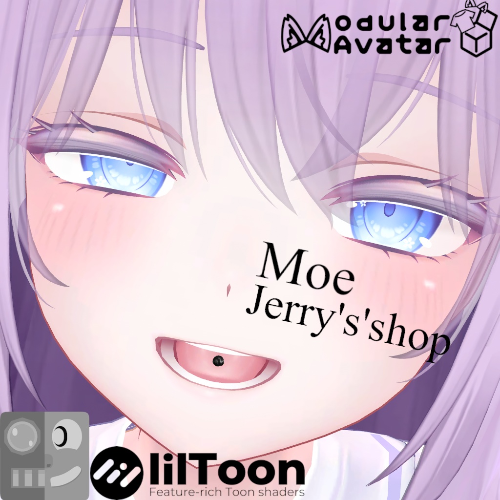 FaceTracking tongue piercing【6 Avatars】