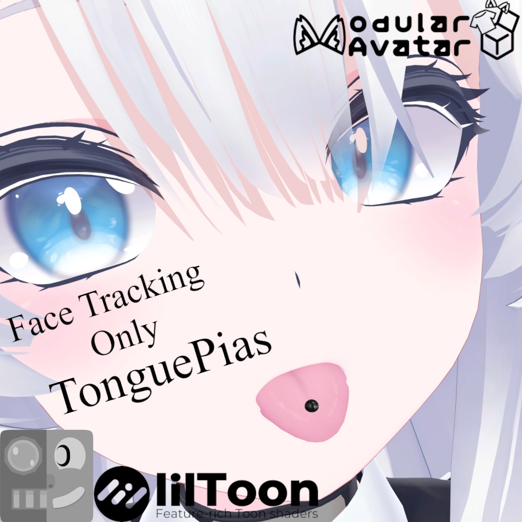 FaceTracking tongue piercing【5 Avatars】-発売記念セール中！10/10まで-