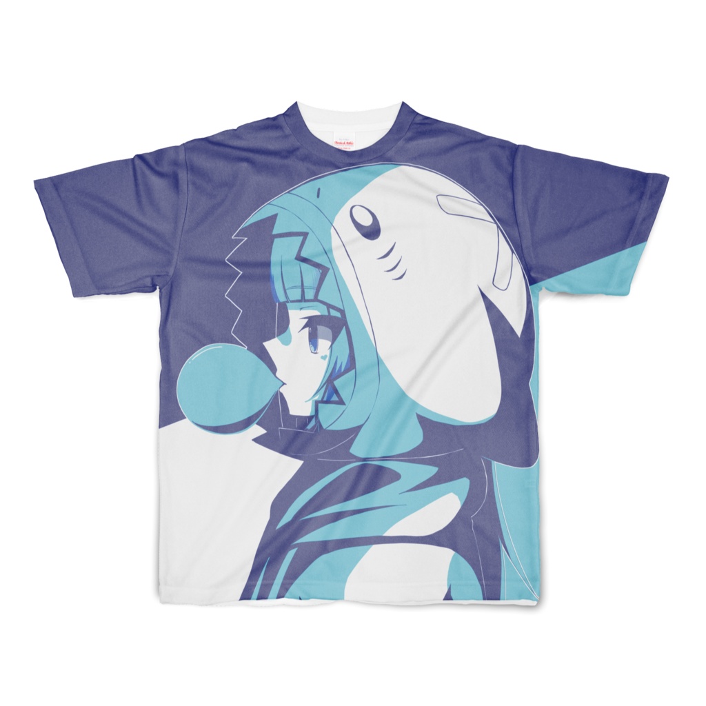 Gura-chan full graphic T-shirt💙(S-size)