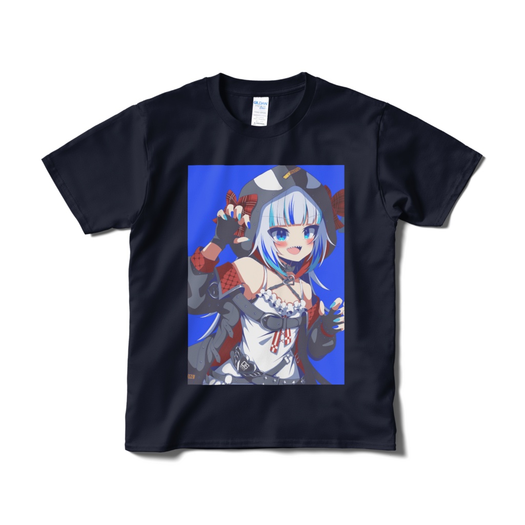 Symmetrical T-shirt Gura-chan💙