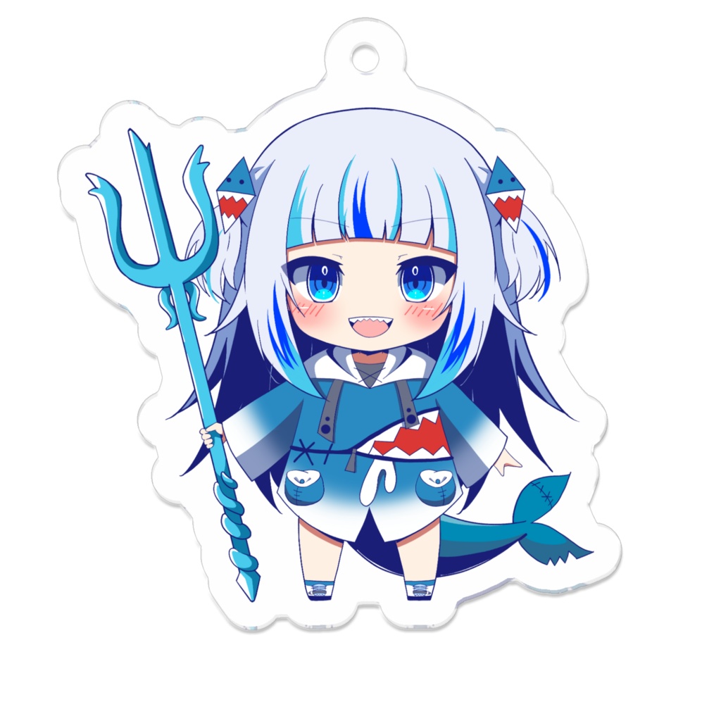 Gura-chan　Acrylic keyholder🦈💙