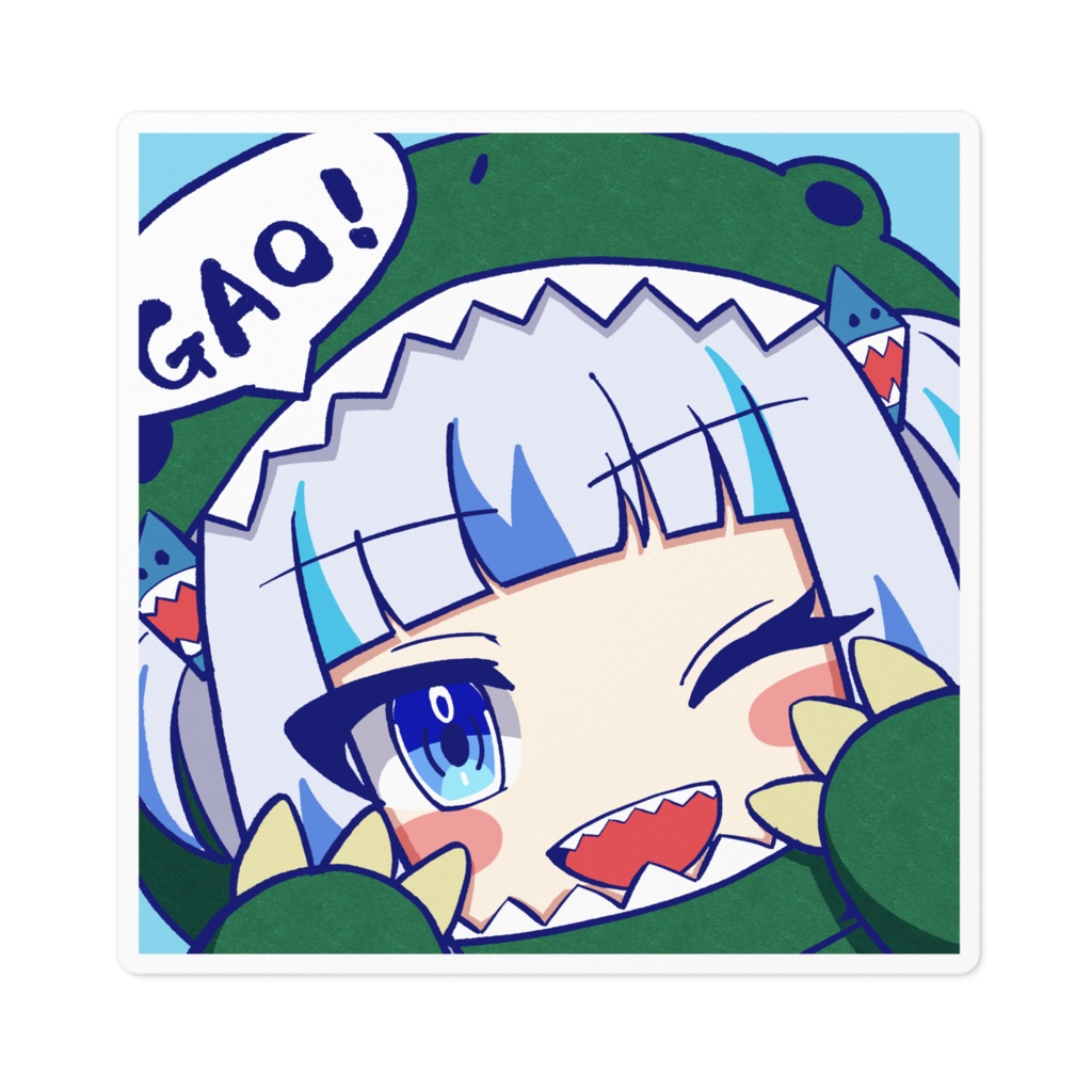 Dinosaur Gura-chan sticker💙