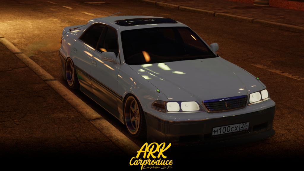 【VRCHAT向け想定3Dモデル】90年代 日本車セダン M100用ボディキット