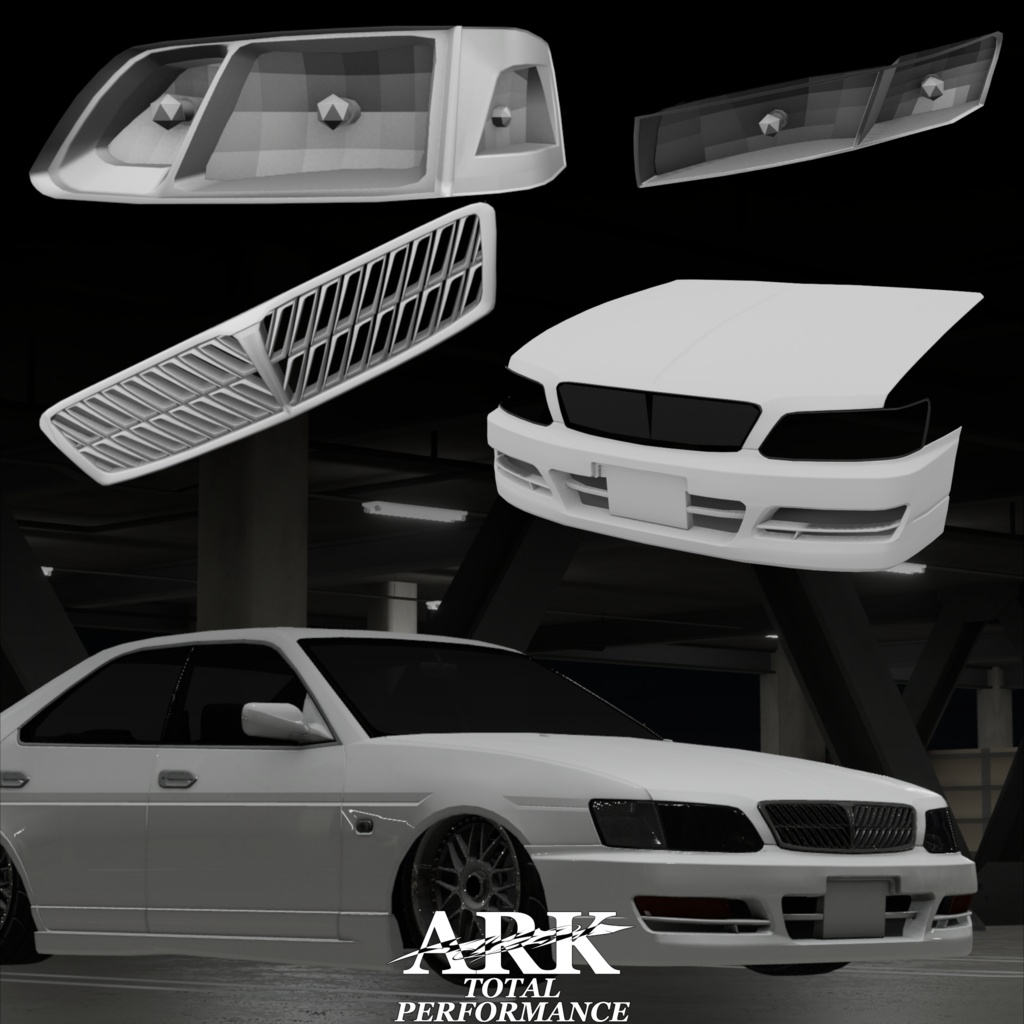 【VRCHAT向け想定3Dモデル】LowruruL35用フェイススワップボディキット