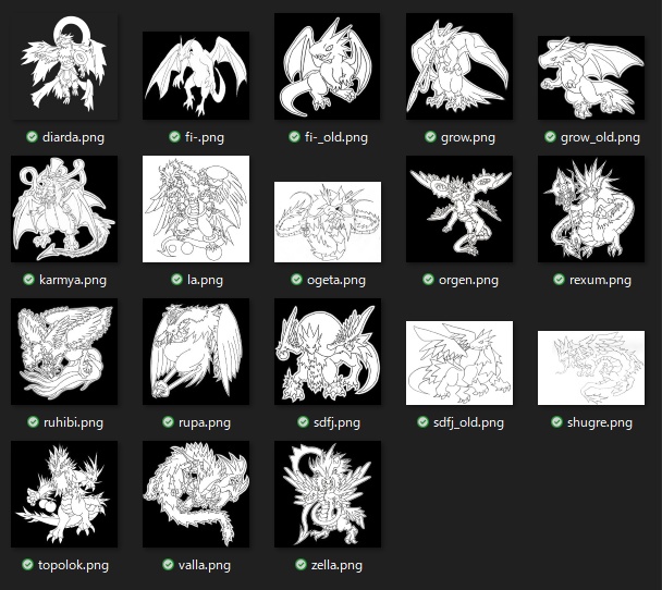 線画詰め合わせ