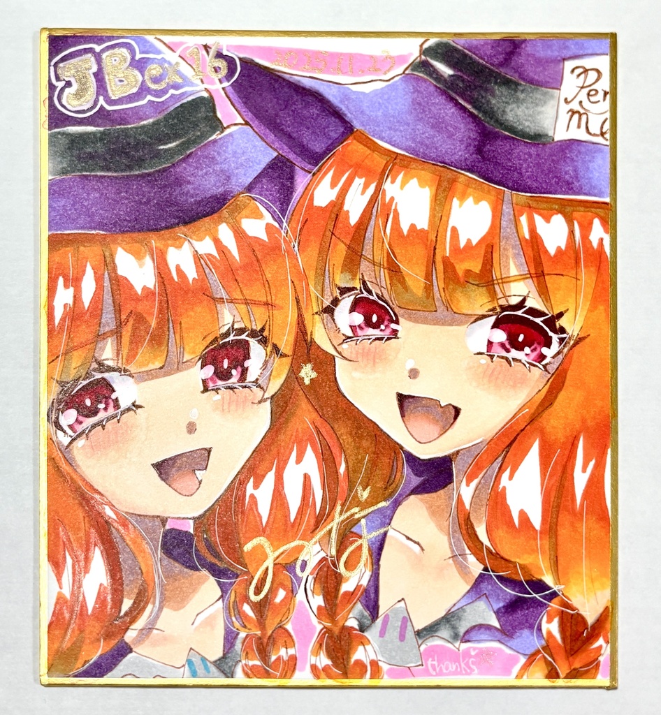 【てぃなし】色紙 カヲル&アシタ