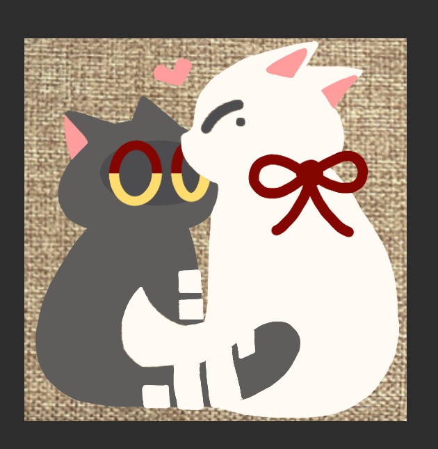 ネコチャン刺繍ポーチ