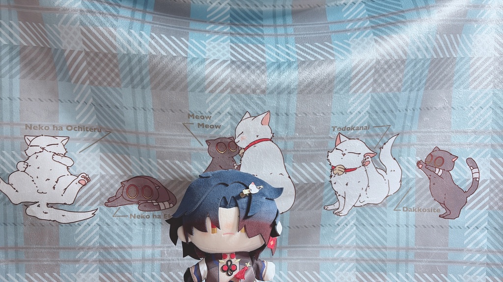 ねこねこブランケット