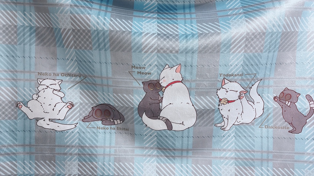ねこねこブランケット