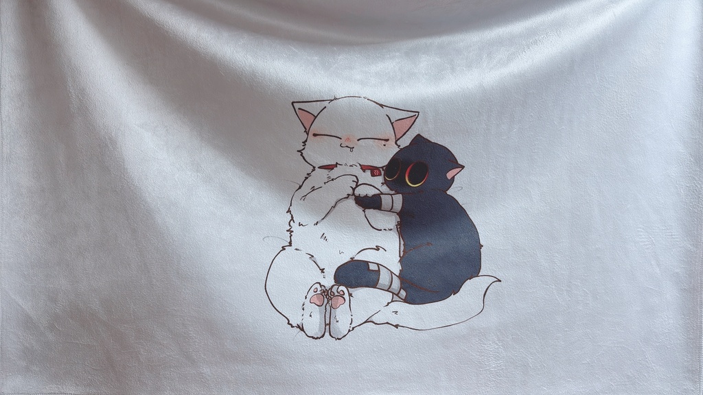 ねこねこブランケット
