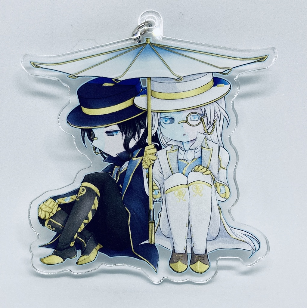 白黒無常相合傘アクキー 霜寒 推しをお金で殴りたい Booth