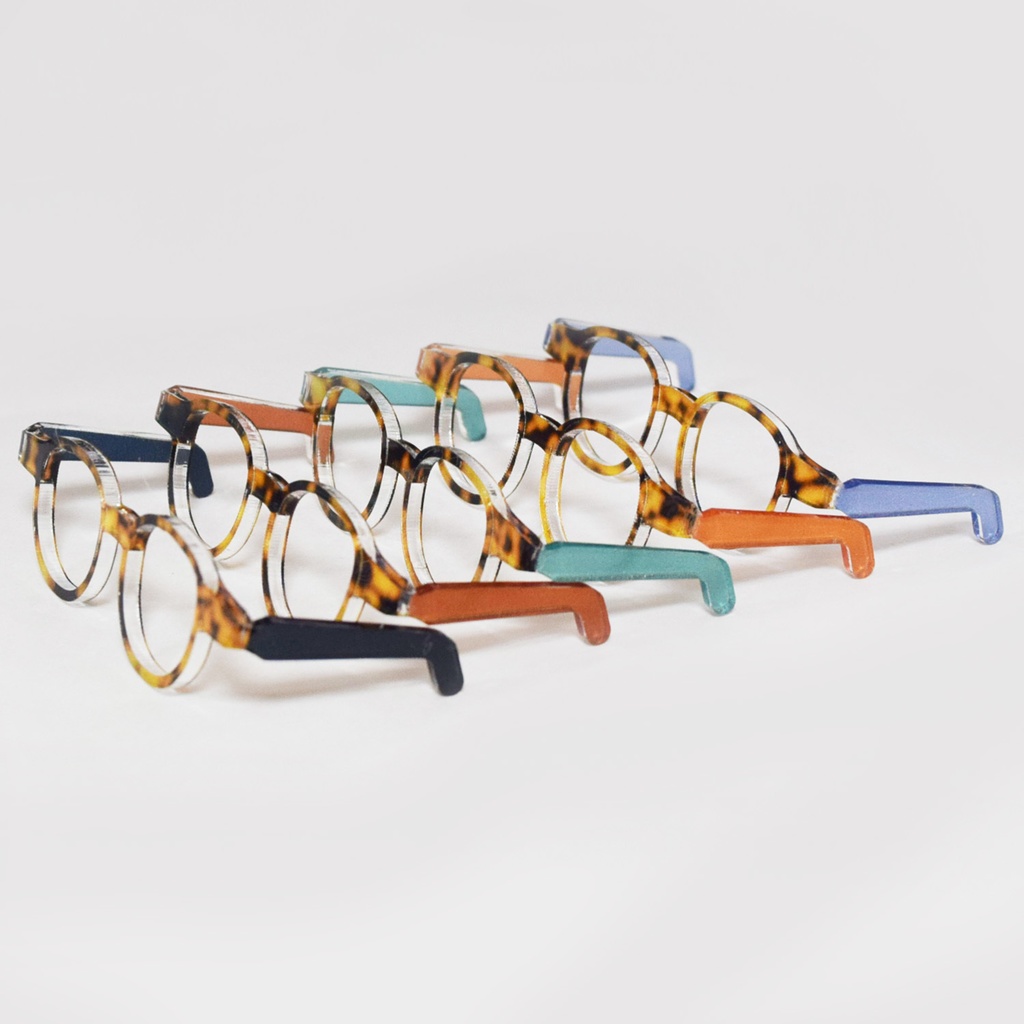 ぬいのべっ甲めがね サイドカラー