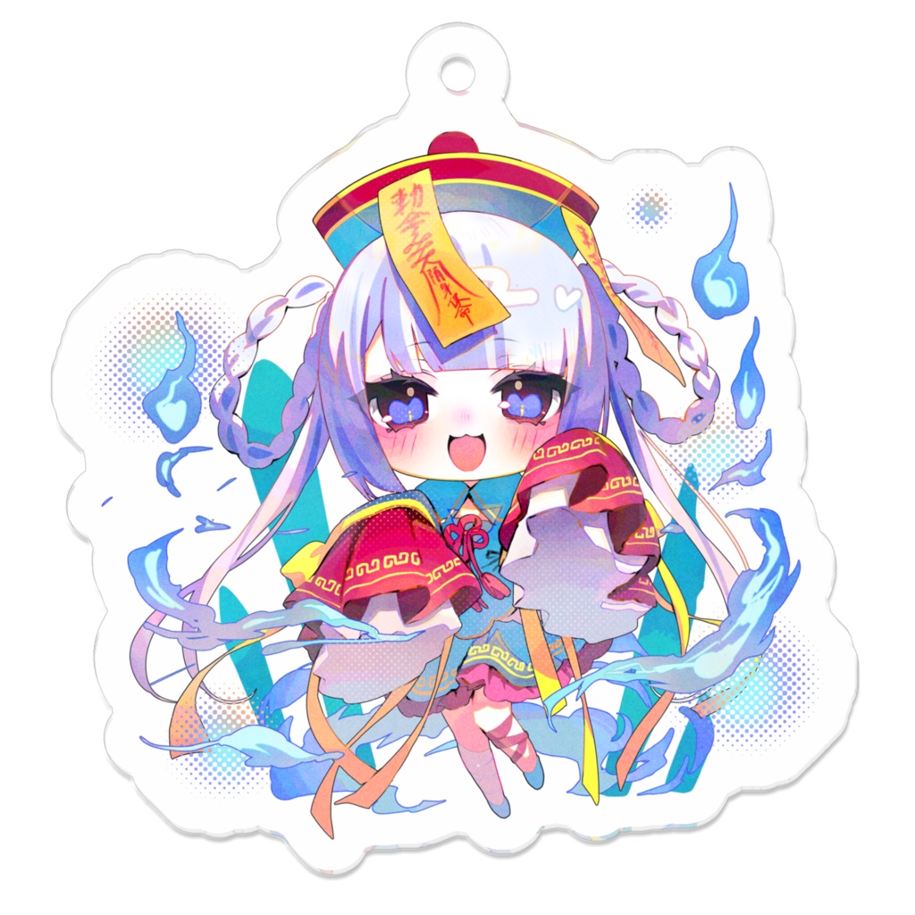 ハロウィン（2024）アクリルキーホルダー【キョンシーろめバージョン】
