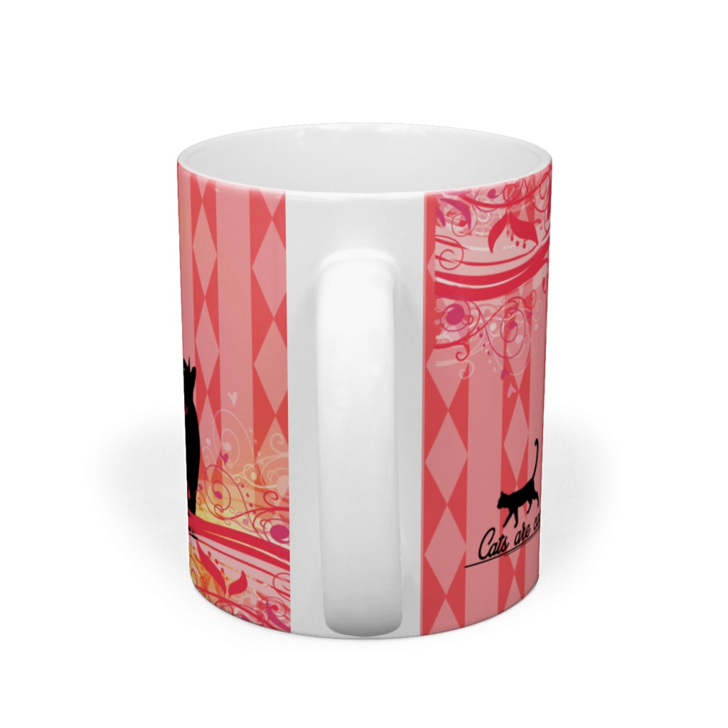 黒猫マグカップ