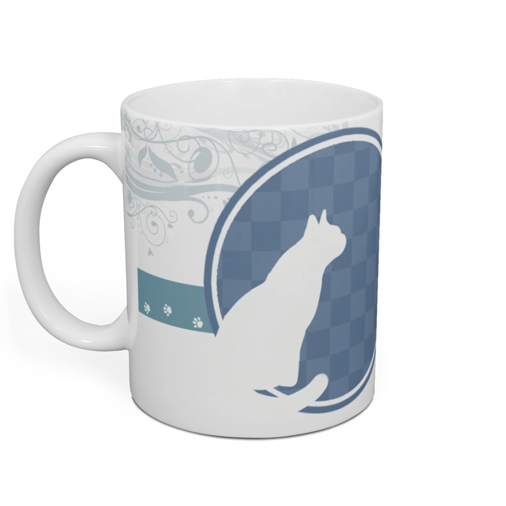 ネコといっしょ(青)