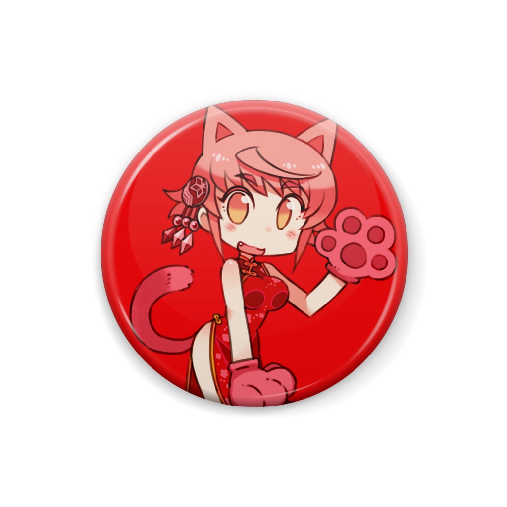 燈火にゃん缶バッジ