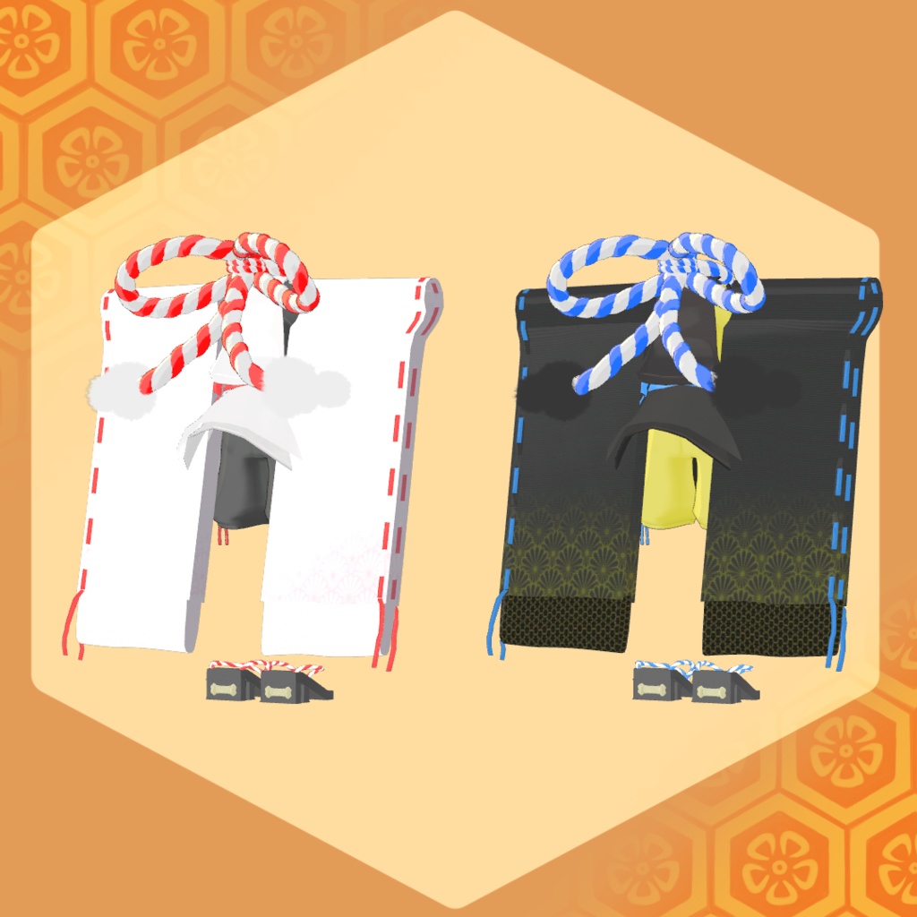 【まめひなた対応】狩衣風狛犬衣装:kamuy【ゆめかわもあるよ】