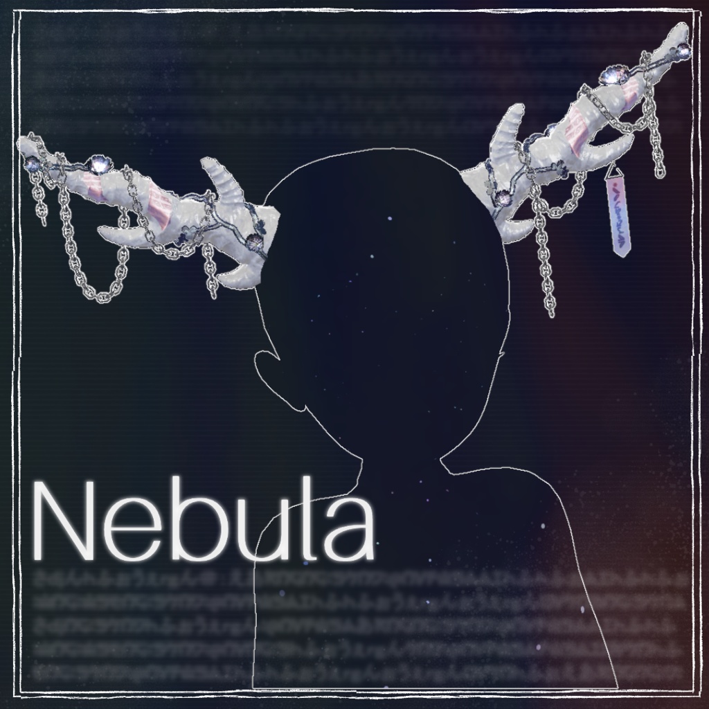 【ＶＲＣ】角型寄生アクセサリー：Nebula【複数アバター対応可能】