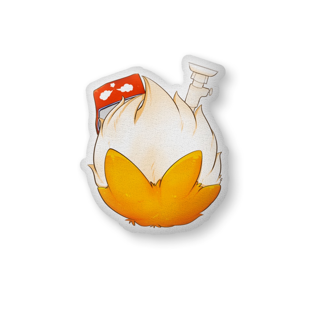 【一周年記念】オギノふわっふわ！尻尾クッション🦊🚒 大サイズ/中サイズ