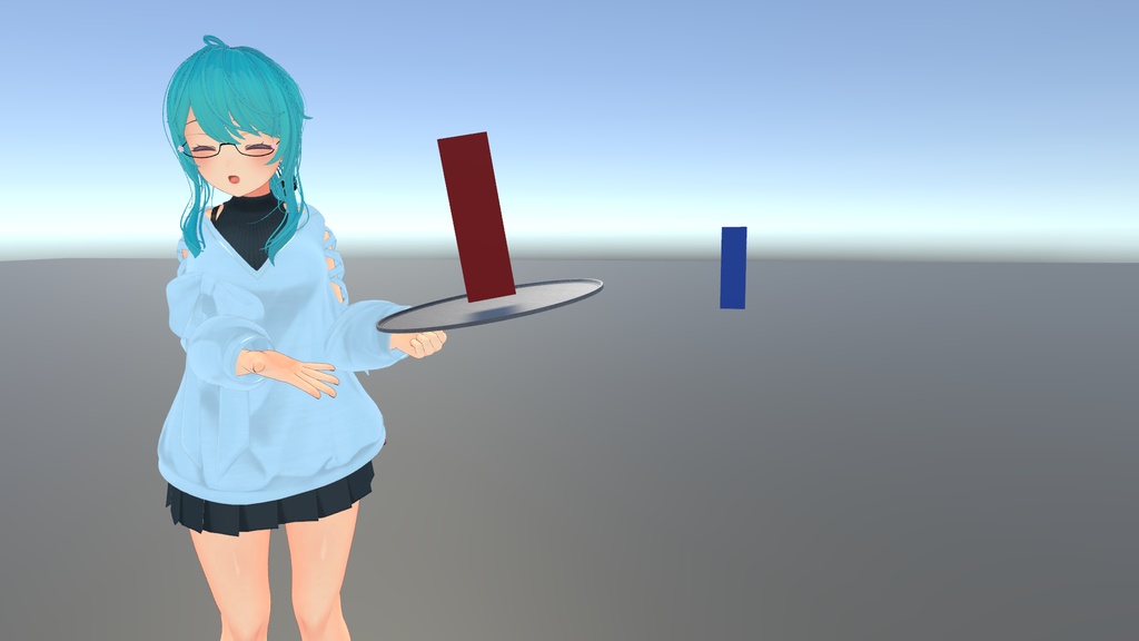 物を載せて運ぶお盆ギミック